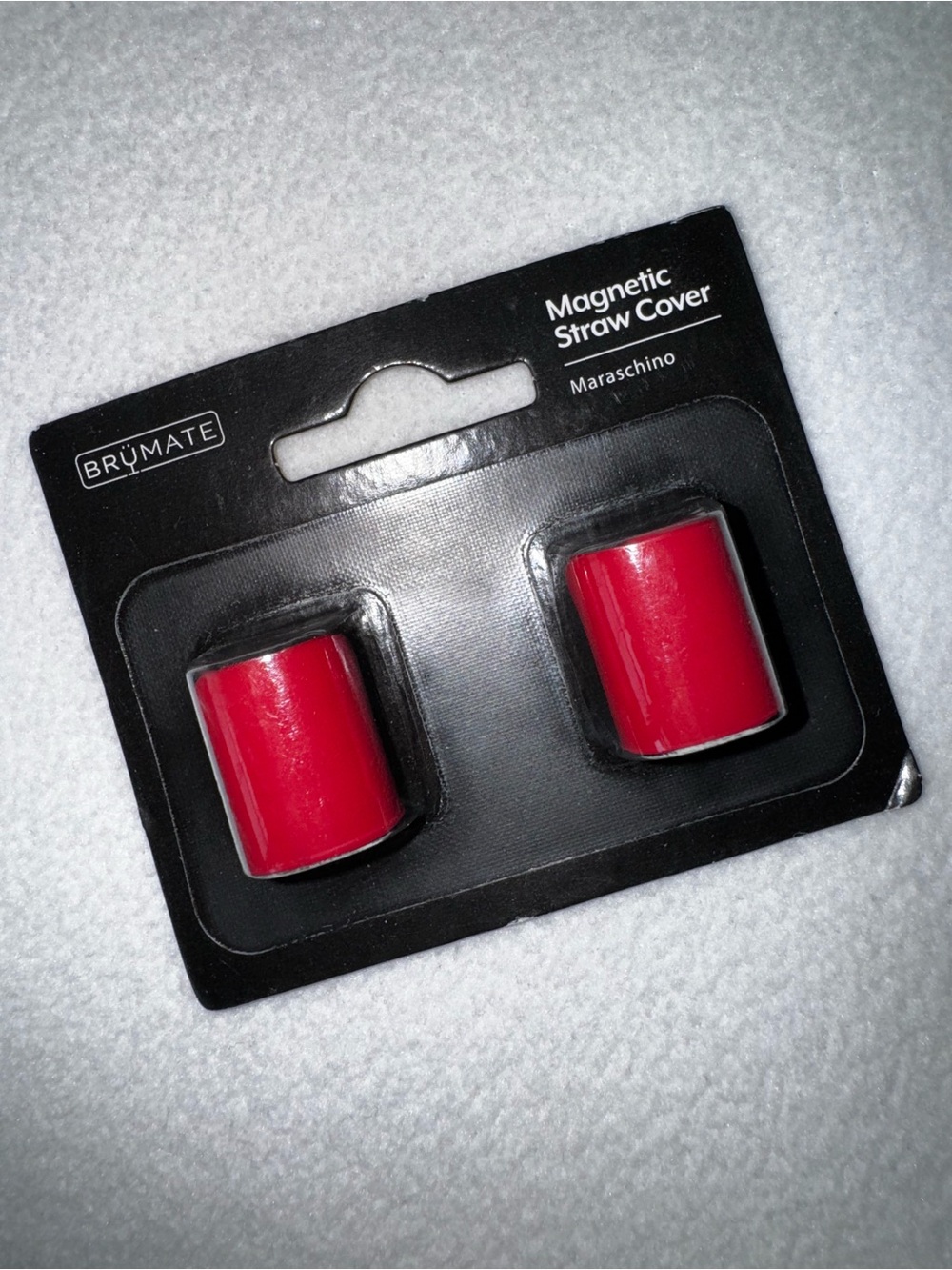 NEW! BRUMATE Maraschino Cherry Straw Covers Set of 2 for Era Multishaker Resa